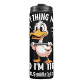 Duck Lifting Alles schadet der Grafik Thermosbecher (Vorderseite)