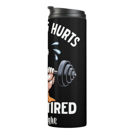 Duck Lifting Alles schadet der Grafik Thermosbecher (Nach rechts gedreht)