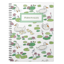 Duck & Lily Pads SpiralNotebook