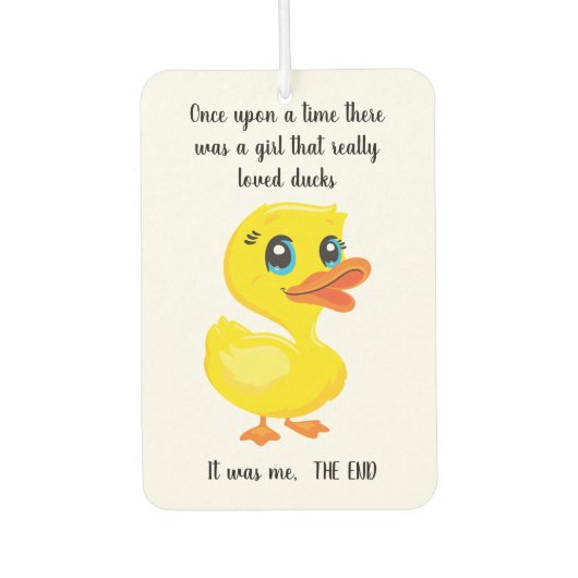Duck Lover Autolufterfrischer (Vorderseite)