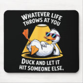 Duck Lover Funny Quote For Men Women Boys Kids Gra Mousepad (Vorne)