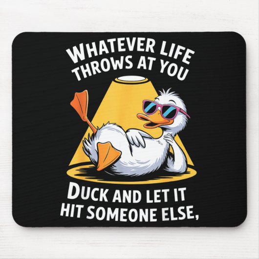 Duck Lover Funny Quote For Men Women Boys Kids Gra Mousepad (Vorne)