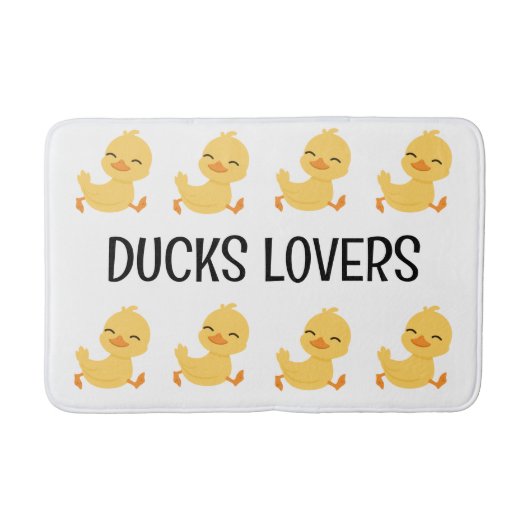 Duck Lovers Badezimmer Mat Badematte (Vorderseite)