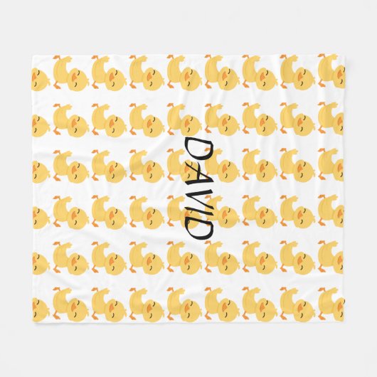 Duck Lovers Fleece Blanket (Vorderseite (Horizontal))