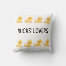 Duck Lovers Throw Kissen