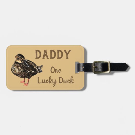 Duck Luggage Tag Gepäckanhänger (Vorderseite horizontal)
