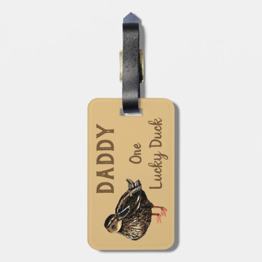 Duck Luggage Tag Gepäckanhänger (Rückseite vertikal)