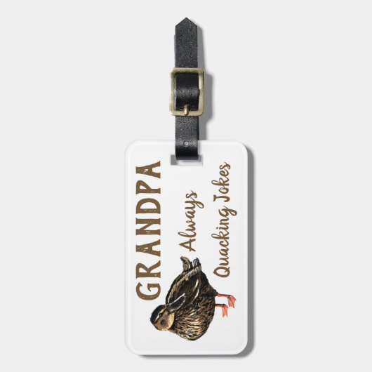 Duck Luggage Tag Gepäckanhänger (Vorderseite vertikal)