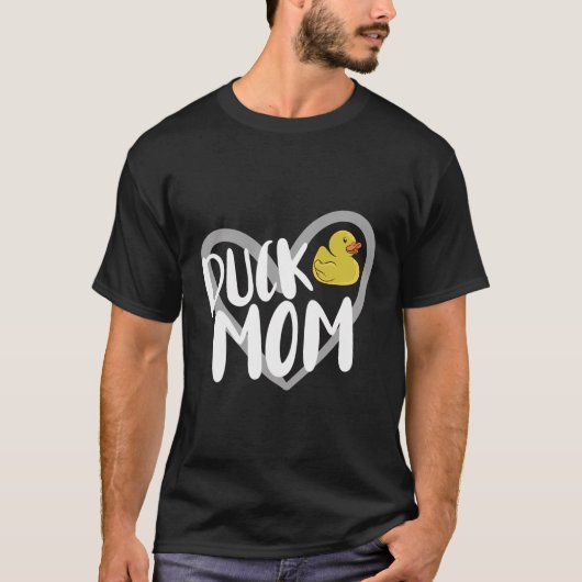 Duck Mama Herzstück Funny Duck Lover T-Shirt (Vorderseite)