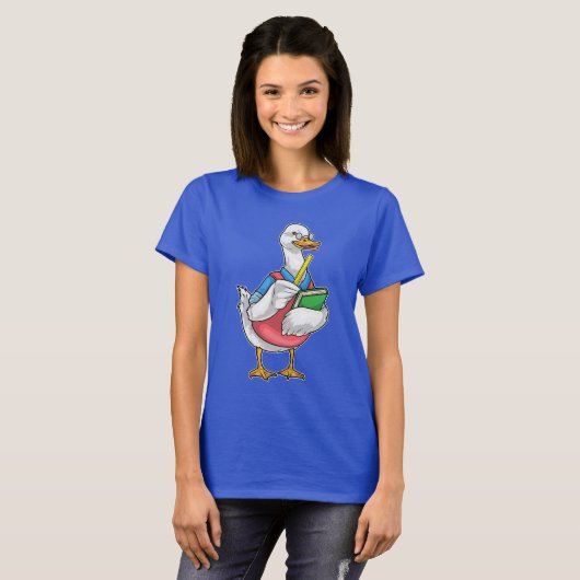 Duck Math Teacher Ruler T-Shirt (Vorne ganz)
