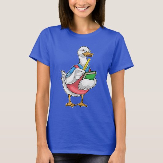 Duck Math Teacher Ruler T-Shirt (Vorderseite)