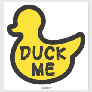 Duck me lustig decal aufkleber