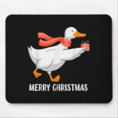 Duck Merry Christmas Light Reindeer Santa Xmas Duc Mousepad (Vorne)