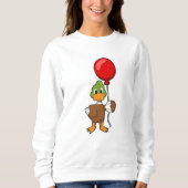 Duck mit Balloon Sweatshirt (Vorderseite)