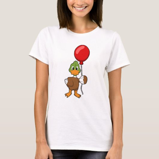 Duck mit Balloon T-Shirt (Vorderseite)