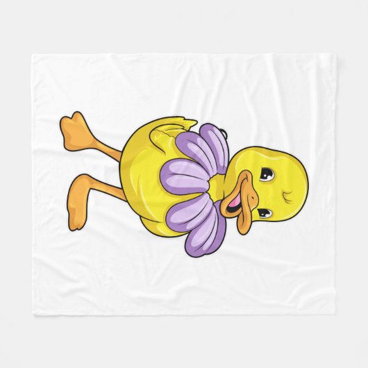 Duck mit Daisy Fleecedecke (Vorderseite (Horizontal))