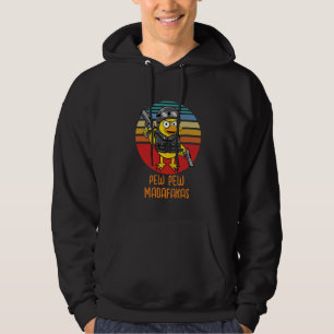 Duck mit Pistols Crazy Vintag, Pew Pew Madafakas Hoodie