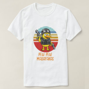 Duck mit Pistols Crazy Vintag, Pew Pew Madafakas T-Shirt