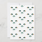 Duck mit Umbrella Baby Dusche Einladung Wohnung (Rückseite)