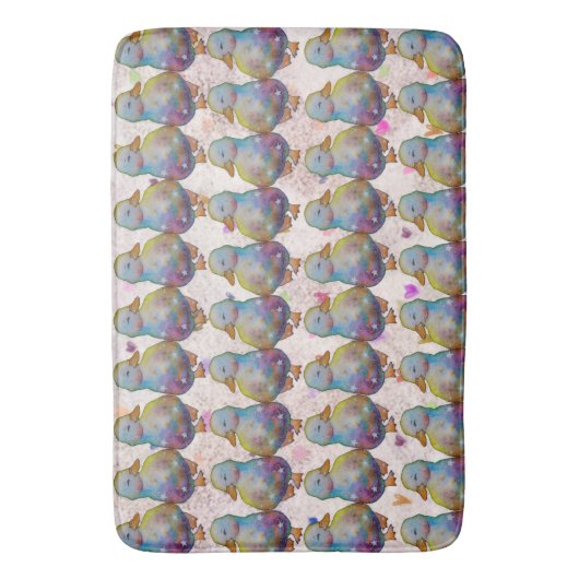 Duck named Rainbow Badematte (Vorderseite Vertikal)