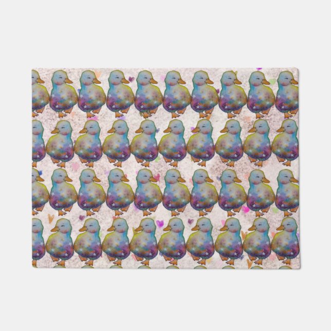 Duck named Rainbow Fußmatte (Vorderseite)