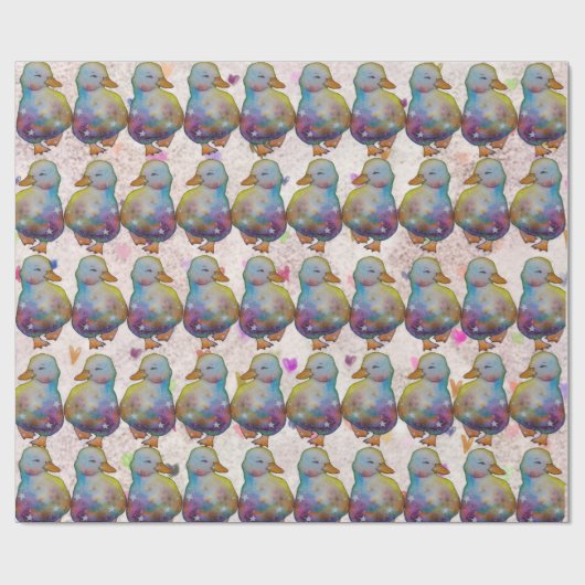 Duck named Rainbow Geschenkpapier (Flach)