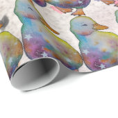 Duck named Rainbow Geschenkpapier (Rolleneckpunkt)