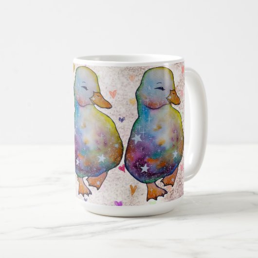 Duck named Rainbow Kaffeetasse (VorderseiteRechts)