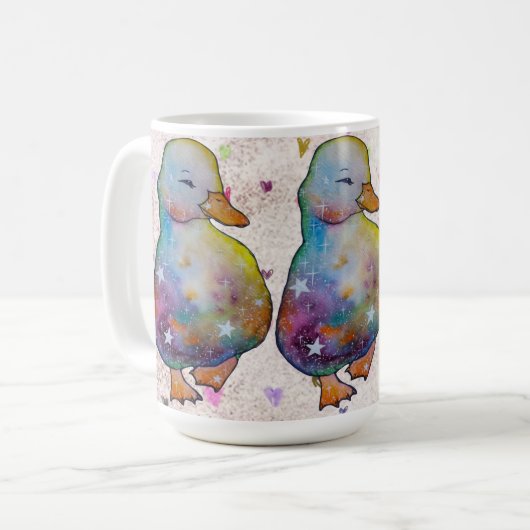 Duck named Rainbow Kaffeetasse (Vorderseite Links)