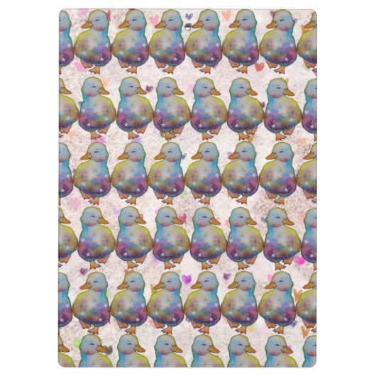 Duck named Rainbow Klemmbrett (Rückseite)