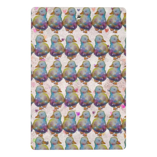 Duck named Rainbow Mini Klemmbrett (Rückseite)