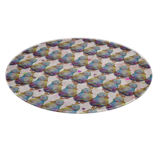 Duck named Rainbow Schneidebrett (Ecke)