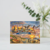 Duck North Carolina Postkarte (Stehend Vorderseite)