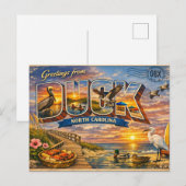 Duck North Carolina Postkarte (Vorne/Hinten)