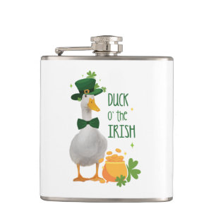 Duck o' the Irish St Patricks Day Flachmann