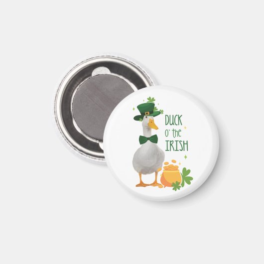 Duck o' the Irish St Patricks Day Magnet (Vorderseite/Rückseite)