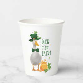 Duck o' the Irish St Patricks Day Pappbecher
