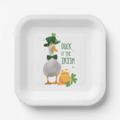 Duck o' the Irish St Patricks Day Pappteller (Vorderseite)