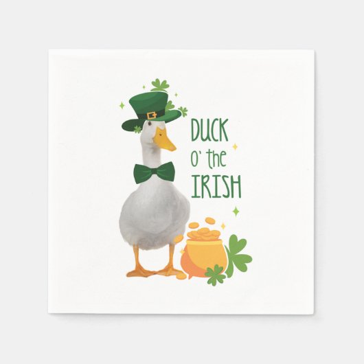 Duck o' the Irish St Patricks Day Serviette (Vorderseite)