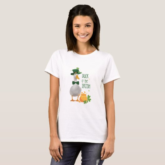 Duck o' the Irish St Patricks Day T-Shirt (Vorne ganz)
