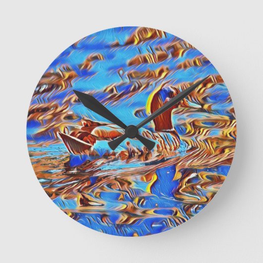 Duck O'Clock Runde Wanduhr (Vorderseite)