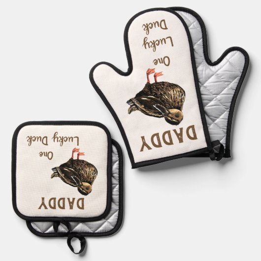 Duck Ofenhandschuh & Topflappen-Set (Vorderseite/Rückseite)