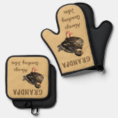 Duck Ofenhandschuh & Topflappen-Set (Vorderseite/Rückseite)