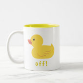 Duck off! zweifarbige tasse (Links)