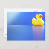 Duck on Blue Postkarte (Vorne/Hinten)