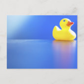 Duck on Blue Postkarte (Vorderseite)