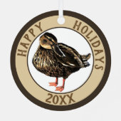 Duck Ornament Aus Metall (Rückseite)