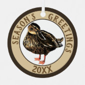 Duck Ornament Aus Metall (Vorderseite)