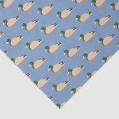 Duck Pattern auf blau Seidenpapier (Ausschnitt)