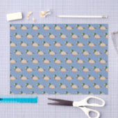 Duck Pattern auf blau Seidenpapier (Handwerk)